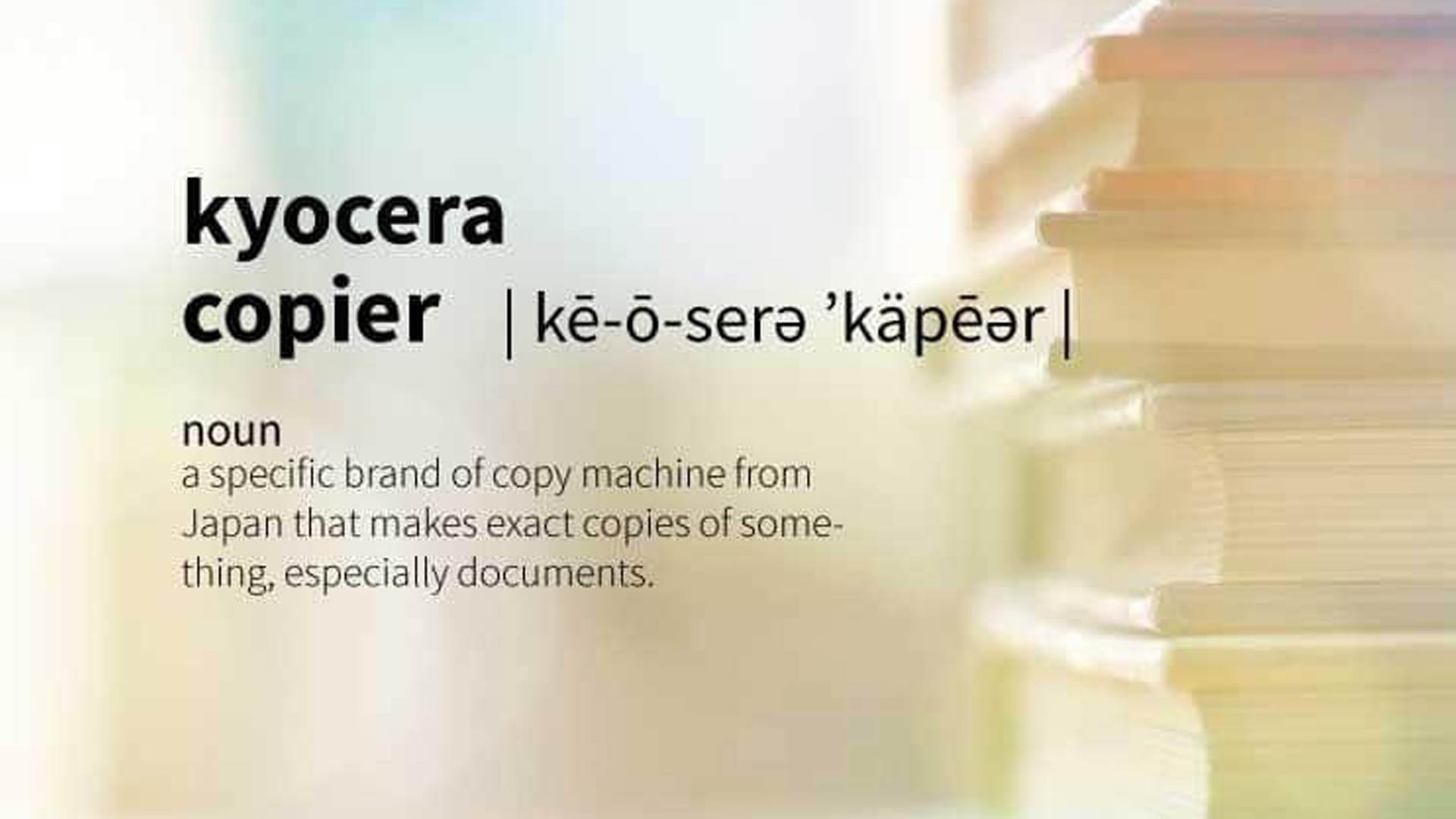 The Definition of a Kyocera Copier [In Under 100 Words]